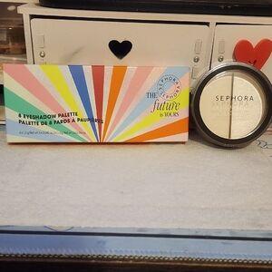 Sephora Multicolor Eyeshadow Palette with Dual Champagne Highlighter